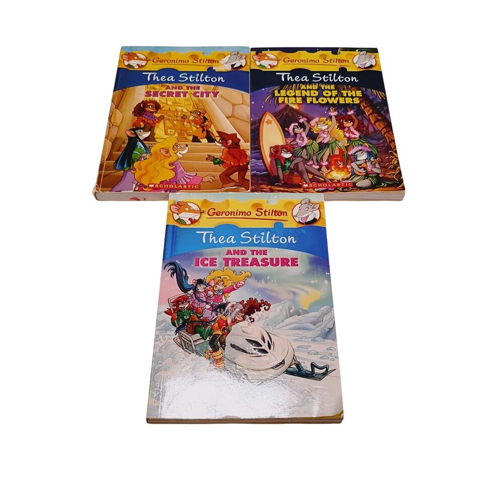 Geronimo Stilton Books Lot of 3 Paperback Classroom Homeschool Scholastic